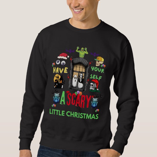 Moletom Scary Little Christmas Horror Holiday Design   (Frente)