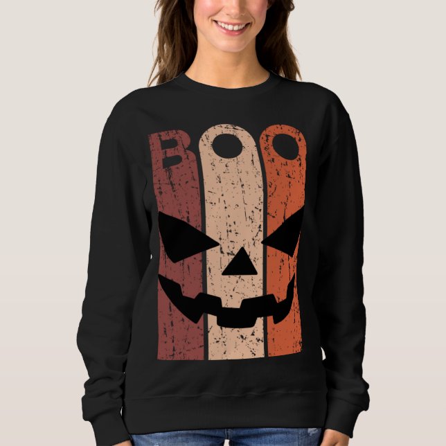 Moletom Scary Pumpkin Face Halloween Costume with Monster  (Frente)