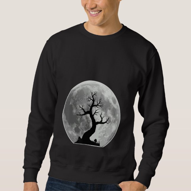Moletom Scary tree in the Moon Halloween Costumes (Frente)