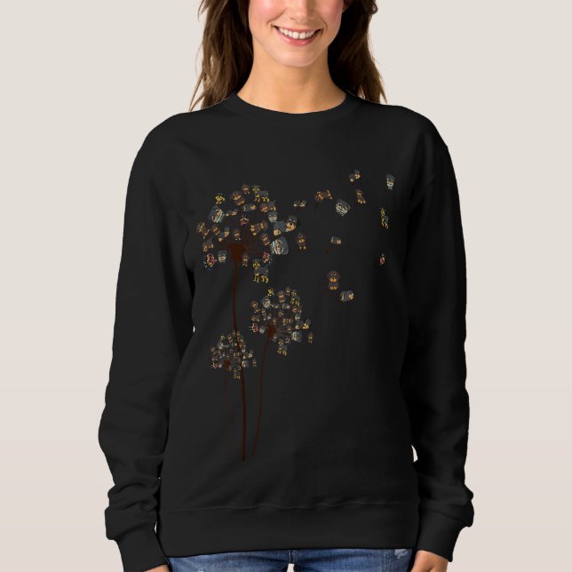 Moletom Scatter Love Rottweiler Dandelion Dog Mãe (Frente)