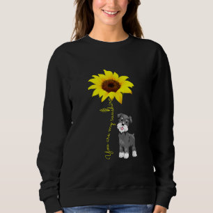 Moletom Schnauzer É Minha Mãe De Sunshine Sunflower Schn