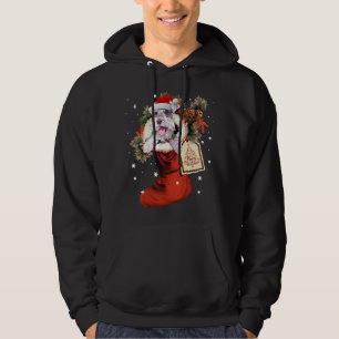 Moletom Schnauzer Em Sock Christmas Santa Hat Xmas Dog Lov