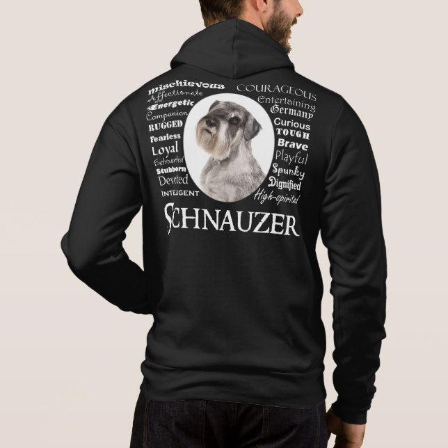 Moletom Schnauzer Traits Hoodie (Verso)