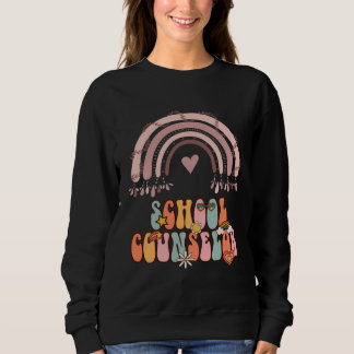 Moletom School Counselor Retro Vintage Groovy Back to Scho