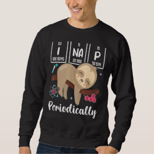 Moletom Science Sloth I Nap Periodicamente Chemistry Bioch