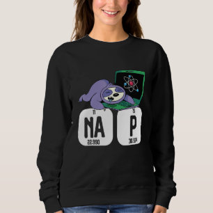 Moletom Science Sloth I Nap Periodicamente Chemistry Bioch