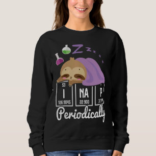 Moletom Science Sloth I Nap Periodicamente Chemistry Bioch