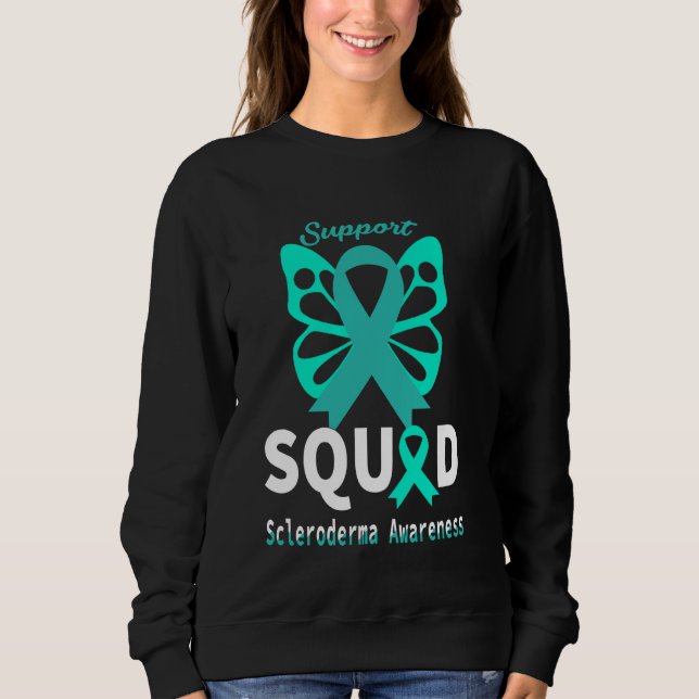 Moletom Scleroderma Awarting Support Cote Friso Teal (Frente)