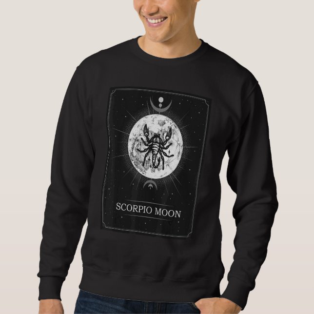 Moletom Scorpio Moon Astrology Tarot Card Scorpion Mo (Frente)