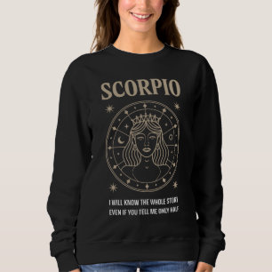 Moletom Scorpio Queen: Conheço a citação da história intei