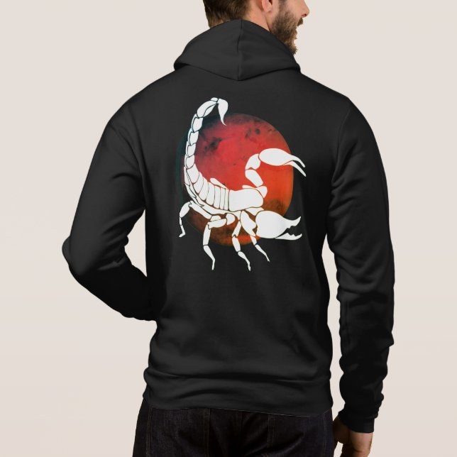 Moletom Scorpion Silhouette | Sinal de Scorpio Zodiac (Verso)