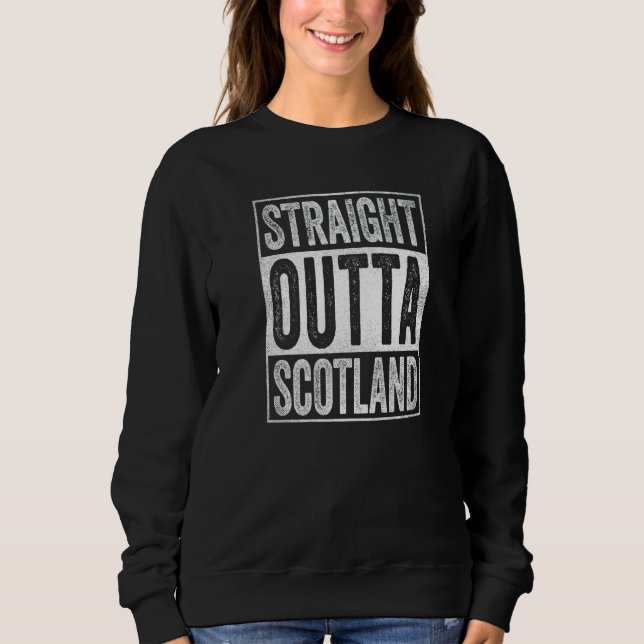Moletom Scotland Souvenir Scotland Straight Outta Scotland (Frente)
