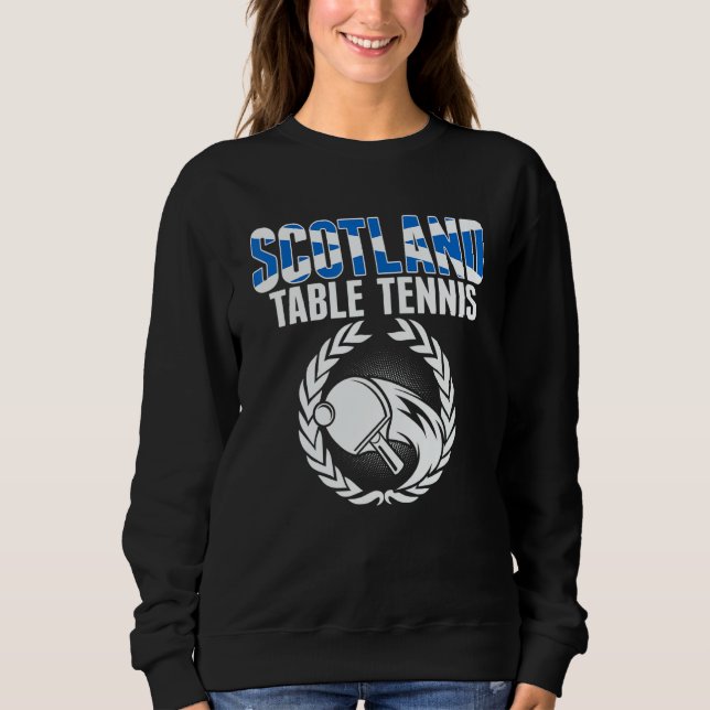 Moletom Scotland Table Tennis     Scottish Ping Pong Suppo (Frente)