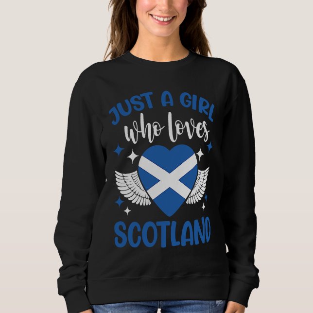 Moletom Scottish  Just A Girl Who Loves Scotland (Frente)