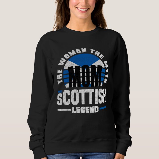 Moletom Scottish Scotland Scottish Flag Mothers Day (Frente)