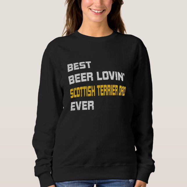 Moletom Scottish Terrier Best Beer Loving Scottish Terrier (Frente)