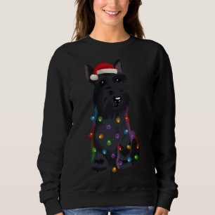 Moletom Scottish Terrier Christmas Lights Xmas Dog Lover