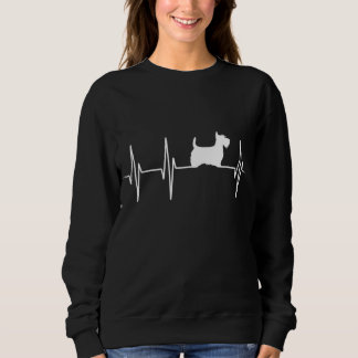 Moletom Scottish Terrier Dog Hearbeat - Scottie Dog Lover