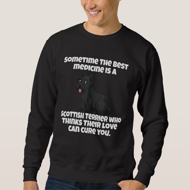 Moletom Scottish Terrier Dog Owner Sometime The Best Medic (Frente)