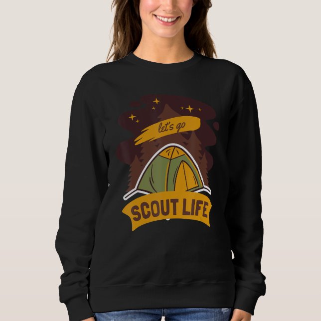 Moletom Scout Life Scouting Lovers Gifts Hiking Happy Camp (Frente)