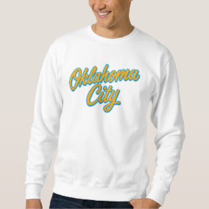 Moletom Script de Cidade de Oklahoma - Orgulho OKC Retroat