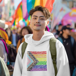 Moletom Script de Gay LGBT de Sinalizador do Arco-Íris Pro