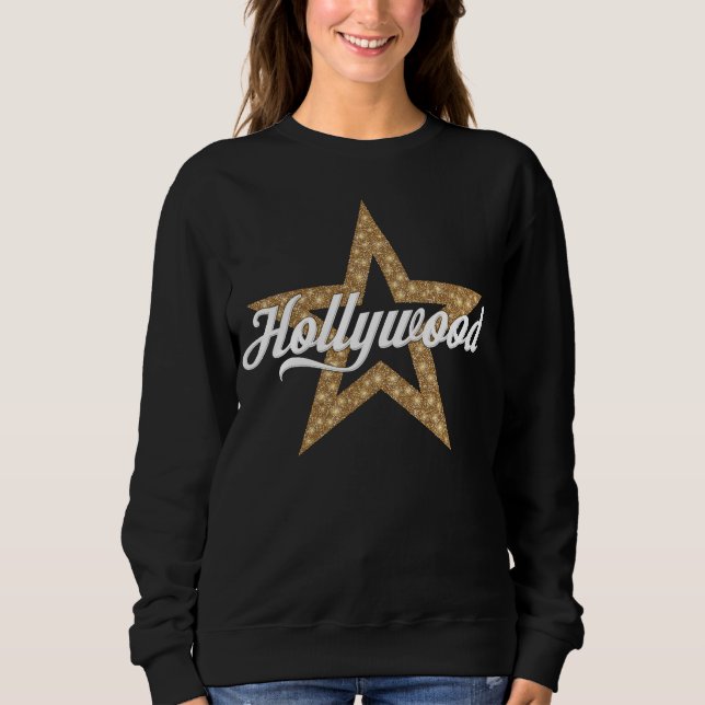 Moletom Script Hollywood com Sweatshirt Star (Tipo Branco) (Frente)