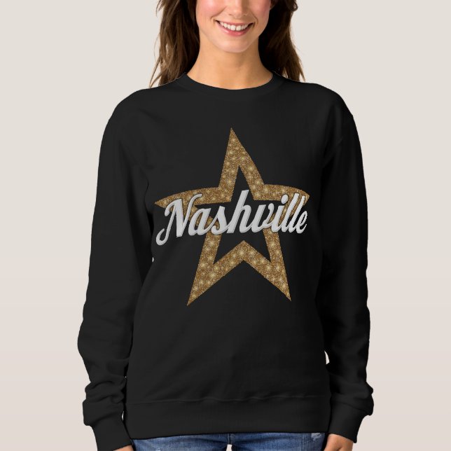 Moletom Script Nashville Com Sweatshirt Star (Tipo Branco) (Frente)