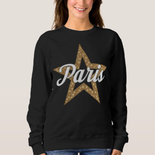 Moletom Script Paris com Sweatshirt Star (Tipo Branco)