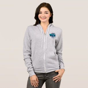 Moletom Scuba Diving   Cheio-zip-Hoodie, de uso feminino