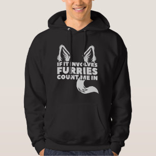 Moletom Se envolve Furries, conte comigo Furry