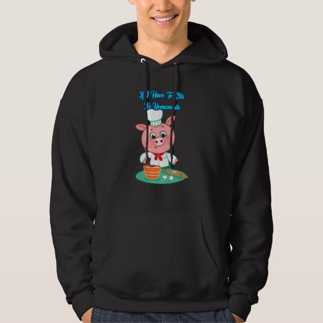 Moletom Se eu tenho que mexer, é um humor sarcástico feito (Frente)