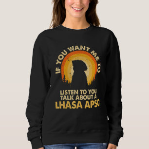 Moletom Se Me Quiser Ouvir Falar Sobre O Cachorro Lhasa Ap