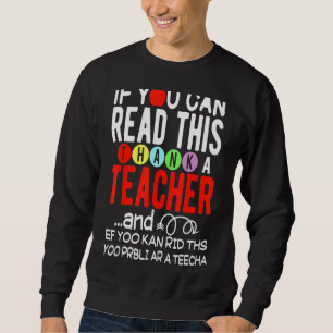 Moletom Se Você Pode Ler Este Obrigado Um Professor