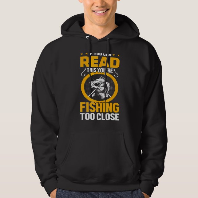 Moletom Se você pode ler isso você está pescando peixe mui (Frente)