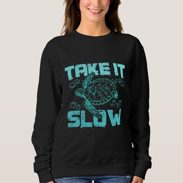 Moletom Sea turtle take it slow (Frente)
