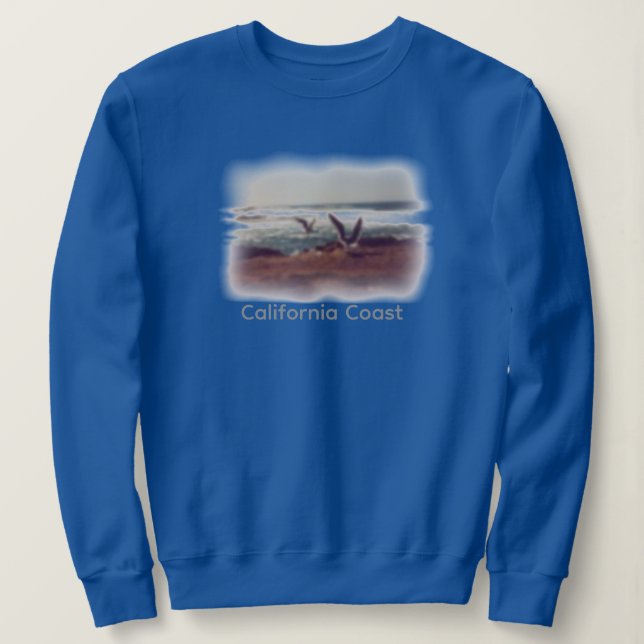 Moletom Seagulls on California Coast Sweatshirt (Frente do Design)