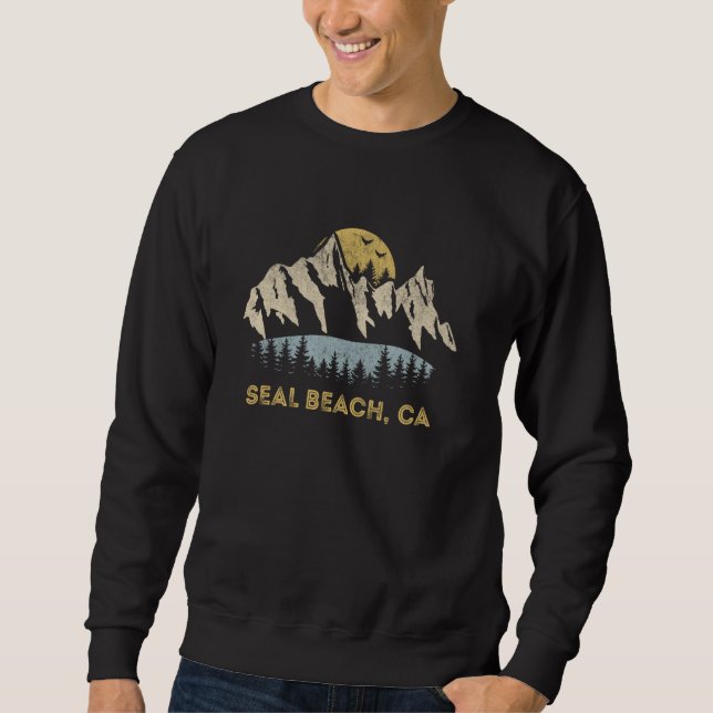 Moletom Seal Beach California Mountain Sunset Sunrise CA (Frente)