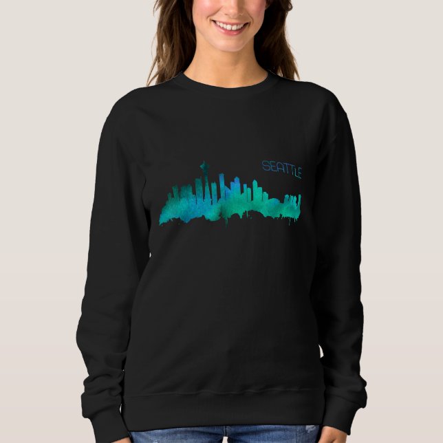 Moletom Seattle Skyline (Frente)
