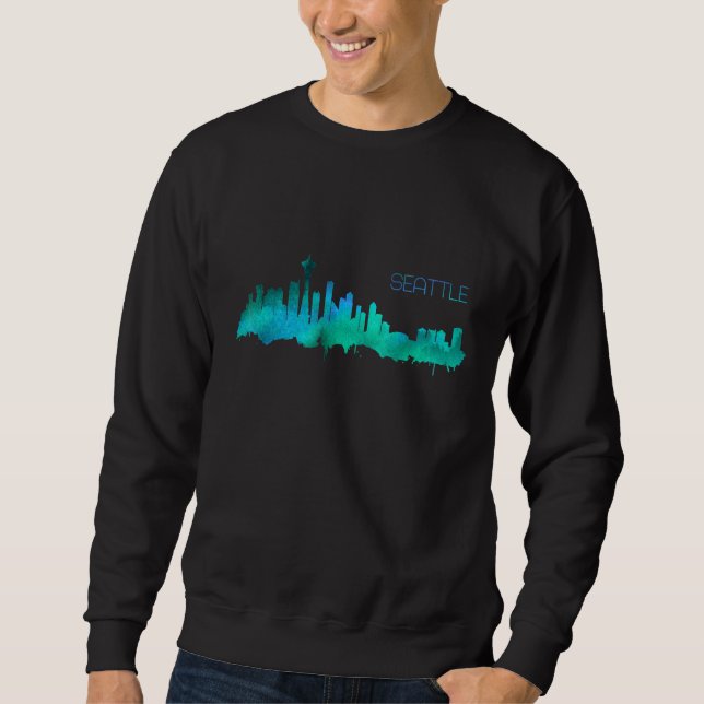 Moletom Seattle Skyline (Frente)