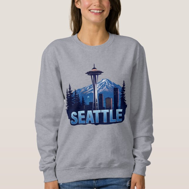 Moletom Seattle Washington Estados Unidos da América (Frente)
