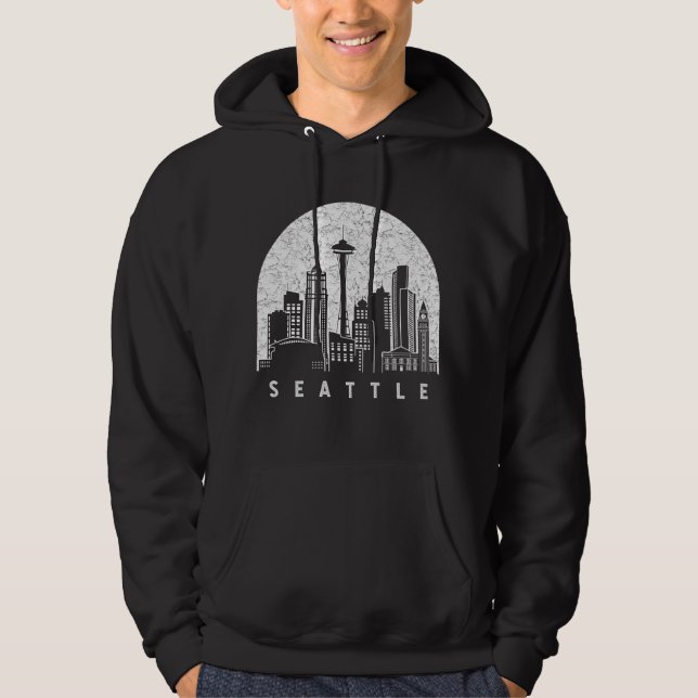 Moletom Seattle Washington Skyline (Frente)
