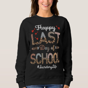 Moletom Secretário Feliz Dia Passado Da Escola Leopardo