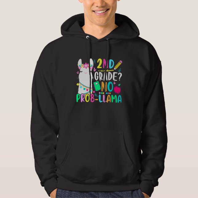 Moletom segundo Grau Sem Prob-Llama Professor Estudante De (Frente)