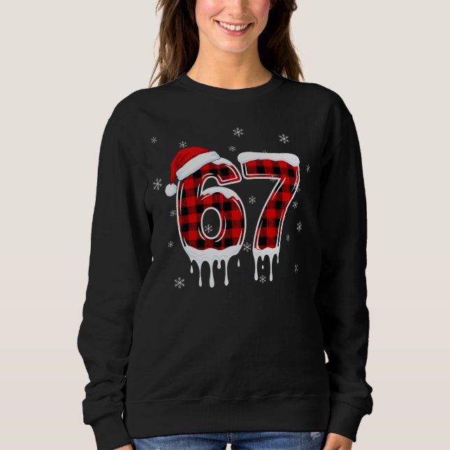 Moletom Seis Sete 6 7 Meme Design Xadrez com Chapéu de Pap (Frente)