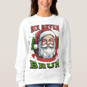 Moletom Seis Sete Bruh Natal Humor na Internet 6 7 Meme Vi