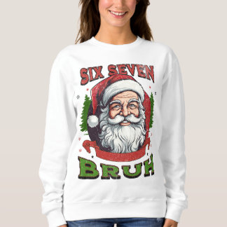 Moletom Seis Sete Bruh Natal Humor na Internet 6 7 Meme Vi
