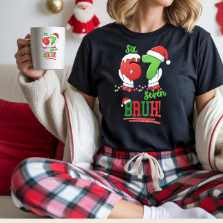 Moletom Seis Sete Meme Engraçado de Natal Adolescente 