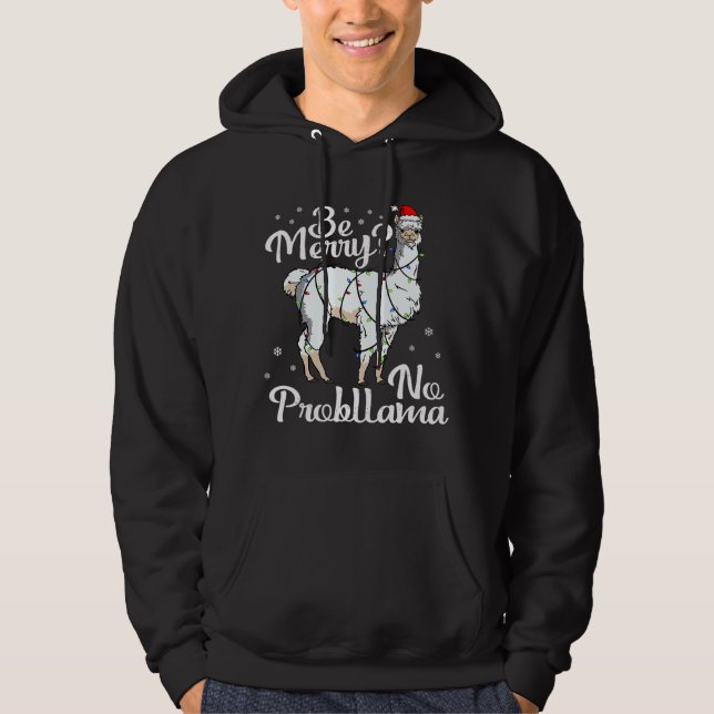 Moletom Seja Feliz Sem Papais noeis De Problema No Natal D (Frente)