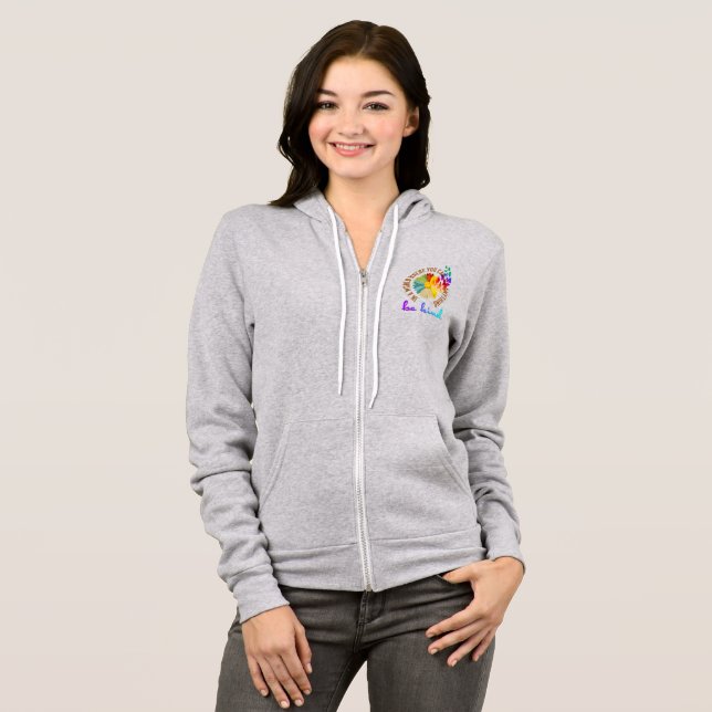 Moletom Seja gentil | Cheio feminino Hoodie (Frente Completa)